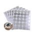 Disposable Eyelash Extension Adhesive Aluminum Foil Glue Pallet Sticker Pads 2.1 cm (300 Pieces 10 Sheets)