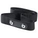 Sweatproof waterproof chest strap with heart rate monitor S Black