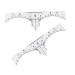 Mikinona Scale Ruler 10pcs Set Makeup Ruler Microblading Eyebrow Ruler Eyebrow Guide Measure Tool Stickers Make up Makeup Gadgets