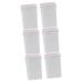 FRCOLOR 6Pcs Cleaning Pads Nail Polish Wipes Nail Polish Removers Eyelash Cleaner Cleaning Cloth For Glue Bottle Nail Polish Remover Cloth White Wipe Sheet Abs Cleaning