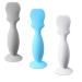 3pcs Baby Diaper Cream Spatula Baby Mini Bum Brush with Suction Cup Diaper Cream Silicone Applicator Newborn Butt Paste Spatulas for Aquaphor Desitin Grey Blue White