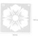 NUOBESTY 20pcs Set Sunflower Cutout Painting Template Mandala Flower Stencil Diy Craft Hollow Flower Painting White 15X15CM - Buy Online on GoSupps.com