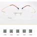 Rimless Retro Round Reading Glasses for Men & Women - Oversized Multifocal +2.0 Gold Readers - Buy Online on GoSupps.com