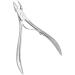 Silver Stainless Steel Nail Dead Skin Clipper with Beveled Mouth for Easy Cuticle and Hangnail Trimming Professional Manicure Pedicure Tool for Nail Art Salon and Home - Buy Online on GoSupps.com