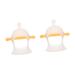 STAHAD 2pcs Three-Dimensional Hand Teether Toddler Chew Toys Silicone Toys Silicone Baby Toys Silicone Baby Hand Teether Baby Gum Teether Silicone Hand Sucking Teether Infant Chew Toy Car Yellowx2pcs 10.8x10.5x10.5cmx2pc...