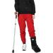 Folding Forearm Crutch Lightweight Adjustable Aluminum Walking Stick for Adults Ergonomic Rubber Handle 1 Unit - Buy Online on GoSupps.com