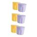 FOMIYES 6 Sets Pp Washing Bowl Brush Cleaner Cleaning Bowl Brush Cleaning Mat Makeup Brush Clean Bowl Beauty Tool Cleaner Kit Brush Cleaning Pad Cosmetic Cleaning Supplies
