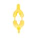 20pcs Disposable Fluorinated Foam Dental Trays - Kids Size M (Yellow) - 17.5*6cm - Buy Online on GoSupps.com