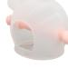 Safe Food Grade Silicone Teething Soother Toy for Baby Relief - Transparent Pink - Buy Online on GoSupps.com