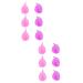 Healvian 12 pcal female cup of silicone cups The replacements female periodic cup period cup for women soft rubber replacement aunt Miss Miss pebble gel violet purple rosax2st 1 piece (1 Pack)