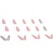 RUNRAYAY Pink French Press on Nails with Sequins Design - Gradient Fake Nails for Women | Acrylic Full Cover Coffin Spring Summer - Buy Online on GoSupps.com