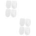 4 Pairs Silicone Heightening Insole Massage Heighten Insole Foot Protection Pad Increase Lifting Socks Hidden Insole Silicone Heel Cushion Height Increase Pad Heel Support Pad