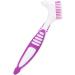 Denture Cleaning Brush Set - 2Pcs Double Bristle Head, Hard Bristles, Portable Ergonomic Design - Buy Online on GoSupps.com