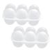Zerodeko 2pcs Egg Storage Box Plastic Trays Eggs Fridge Egg Holder Egg Holder Dispenser Flat Shoes Organizer