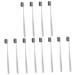 Mobestech 12 pcs soft toothbrush travel toothbrush toothbrush for adult toothbrush with soft bristles aesthetic toothbrush light child pp white little toothbrush