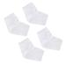 2 Pairs Heel Sleeves Protectors Gel Heel Sleeves Anti Cracked feet Men and Women White Sock