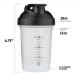 HydraCup Protein Blender Shaker Bottle 590ml BPA Free with Wire Ball & Mixing Grid | Perfect for Smoothies & Protein Shakes | Value Pack - Buy Online on GoSupps.com