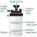 HUM-ROS6 High Flow Oxygen Bubbler Bottle for Oxygen Therapy - Optimal Humidity Support - Buy Online on GoSupps.com