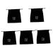 Beavorty Tool Pouch Straightener 5 pcs hair dryer storage bag black drawstring bag travel toiletry bag blow Storage Organizer net bag Flat Iron Hair Straightener Hair Dryer Drawstring Pouch