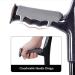 Adult Forearm Crutches (1 Unit Open Cuff)-Adjustable Aluminum Arm Crutch-Motion Crutches for Youth & Adults(for Height of 140-195cm /55-77inch) (Color : Black) Prosperous Silver - Buy Online on GoSupps.com