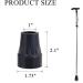 Retasica Crutch Tips Set 1Inch Heavy Duty Non-Slip Rubber Cane Tips Set Kit Replacement Cane Foot Caps Crutch Pads 6 PCS - Buy Online on GoSupps.com