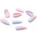 French False Nails Pink Heart Press on Nails Ballerina Acrylic Stick on Nails Almond Fake Nails 24pcs for Women and Girls (Color : Pink Size : C) - Buy Online on GoSupps.com