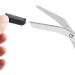 QUUPY Precision Eyebrow Trimmer Shear Scissors - Stainless Steel Beauty Tool with Comb and Non-Slip Grips - Buy Online on GoSupps.com