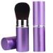 Retractable Makeup Brush Telescopic Face Brush Retractable Face Kabuki Brush Round Powder Travel Makeup Brushes Powder Foundation Blush Portable Makeup Brush (Purple)