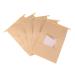 SOLUSTRE 50pcs Self-sealing Kraft Paper Stand up Bag Food Grade Kraft Paper Self Sealing Food Bags Choclates Kraft Bags Christmas Chocolates Window Food Bag Open The Window Chocolate Coins