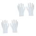 minkissy Cotton Work Gloves 12 Pairs Factory Gloves Cotton Gloves Work Lengthen White Gloves White Work Gloves
