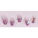13.Noapasa Coffin Fake Nails Purple Pressed Fake Nails Flash Rhinestones Long Ballerina Fake Nails 24Pcs (Purple) - Buy Online on GoSupps.com