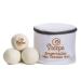 Sk pe Texel Woolen Dryer Balls XL 6 pieces in storage bag with zipper Tumble dryer balls - Washing balls - Drying balls - Durable wax drying - Texel wool and Merino wool