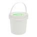Veemoon Wet-Eimer White plastic bucket with handle and cover 1-liter bucket for storing foods all-purpose buckets for color water