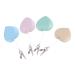 4pcs Screen Cleaner Glasses Keychain Screen Wipes Cleaning Wipes Key Fob Screen and Eyeglass Brush Cleaner Eye Glass Clean Wipes Colored Wipes Camera Lens Pp+Silicone