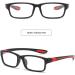 Eyglajdd TR90 Reading Glasses for Women & Men - Rectangle Two-Tone Spring Hinge - 4-Pack Blue Light Blocking - Stylish Black & Blue Red & Black Gray & Red - 2.0x Magnification - Buy Online on GoSupps.com