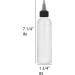 BRIGHTFROM 6 OZ Twist Top Applicator Bottles - Pack of 2, Refillable Squeeze Plastic Bottles (Black) - Ideal for Various Uses - Buy Online on GoSupps.com