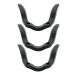 3 x nasal pads for bridge professional bicycle glasses nasal cushions soft non-slip replacement strap nasal cushion U-shaped glasses nasal part for cycling sunglasses sports glasses (black)