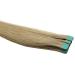 Tape In/On 100% Human Hair Remy Hair Extensions Hair Extension 2.5g / Weft (50cm - 10 Wefts - #613 Light Blonde)