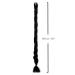 Premium 2m Long Mybraids - One-Colored Artificial Hair Extensions for Rasta Braids Dreads Box Braids & Cornrows - Natural Black - Buy Online on GoSupps.com