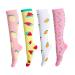 LEOSTEP Compression Socks for Women & Men Circulation,Long Stockings Support for Nurse, Pregnant, Hiking, Riding, Running Fruits Large-X-Large