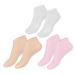 Healeved 6 Pairs Moisturizing Socks Foot Care Moisturizing Lotion Non Socks Foot Lotion Aloe Socks for Women Moisturizing Moisture Socks for Dry Feet Overnight Foot Mask Heel Sebs