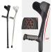 Forearm Crutches Adult Extendable Open Cuff Crutches Ergonomic Adjustable Walking Aids for Seniors Disabled Elderly with Heights 4'7" - 6'1" (Color : Silver) powerfully - Buy Online on GoSupps.com