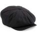 Beechfield B624 Newsboy Cap in Black - Available in Multiple Sizes - Buy Online on GoSupps.com