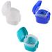 Staccatory White Prostheses Case & Bath Storage Box for False Teeth - Travel-Friendly with Sieve Basket - Buy Online on GoSupps.com