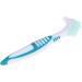 Libcflcc Double-Sided Prosthesis Toothbrush for False Teeth - Ergonomic Handle & Multi-Layered Bristles for Optimal Oral Care | Home Use | Blue - Buy Online on GoSupps.com