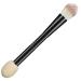 Beavorty Double-ended makeup brush double ended sponge make up eyebrow brush concealer brush sponge foundation brush for liquid makeup beauty travel plastic Wet and dry mascara 19X2.5CM As Shown