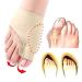 1 Pair Bunion Corrector Orthopedic Hallux Valgus Relief Splint Gel Bunion Pads Sleeves Brace Toe Stretcher Bunion Guard Toe Separator for Men and Women (L Skin) 1 Count (Pack of 1) Skin