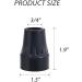 Facesunny Crutch Tips Set 3/4Inch Heavy Duty Non-Slip Rubber Cane Tips Kit Replacement Cane Foot Caps Crutch Pads 6 PCS - Buy Online on GoSupps.com