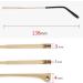 Dookaa Glasses Brackets - Metal Spare Parts for Sunglasses Repair | Double Tooth Spacing 1mm | 1 Pair of Gold - Buy Online on GoSupps.com