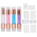 4Sets Manicure Art Stampers Silicone Stamp Pens Nail Stamping Plates Double Ended W/Nail Seal Plate Manicure Stamp Pen for home nail salon use